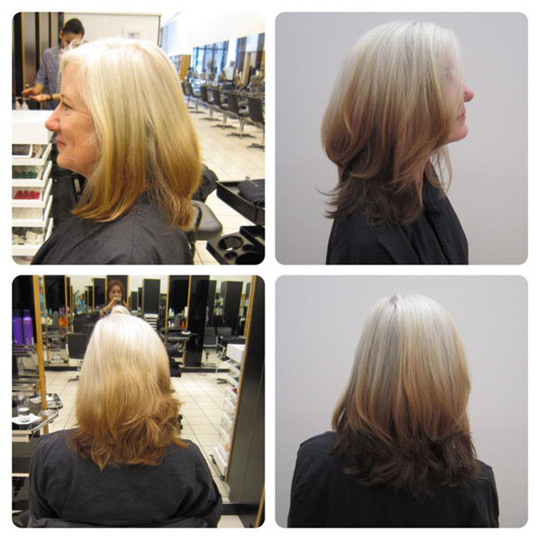 Left: before, Right: after