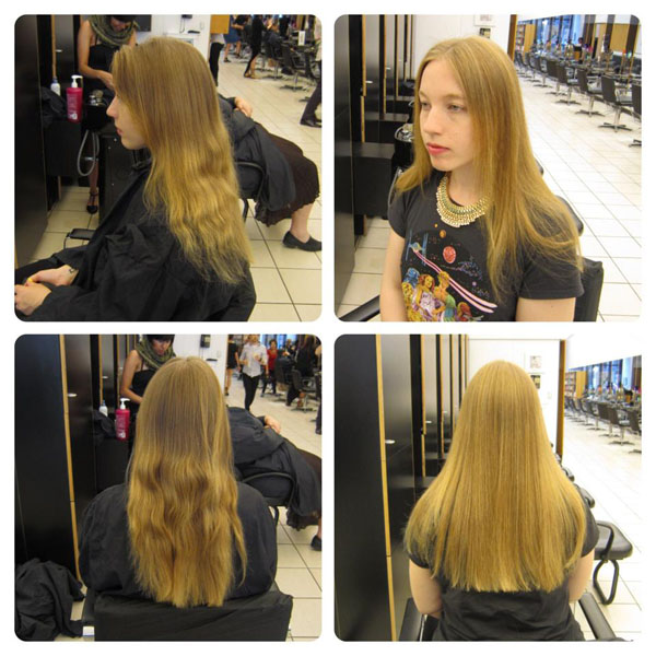 Left: before, Right: after