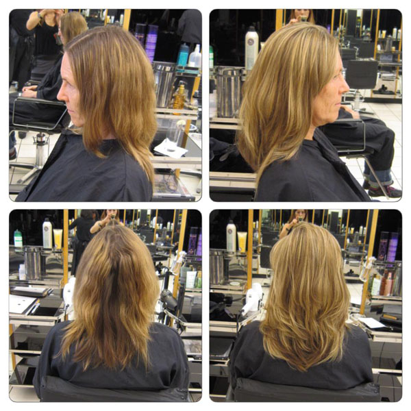 Left: before, Right: after