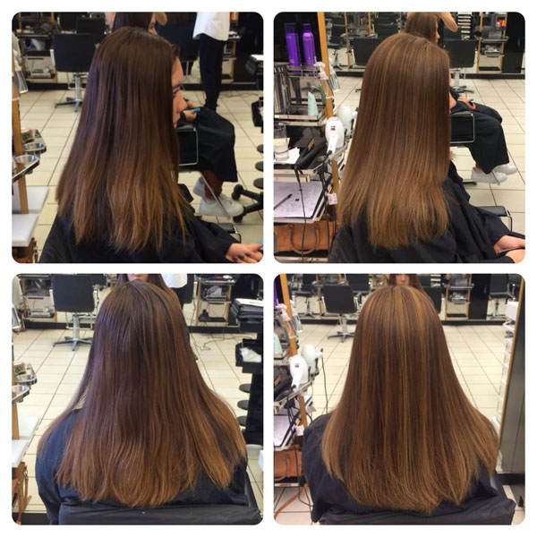 Left: before, Right: after