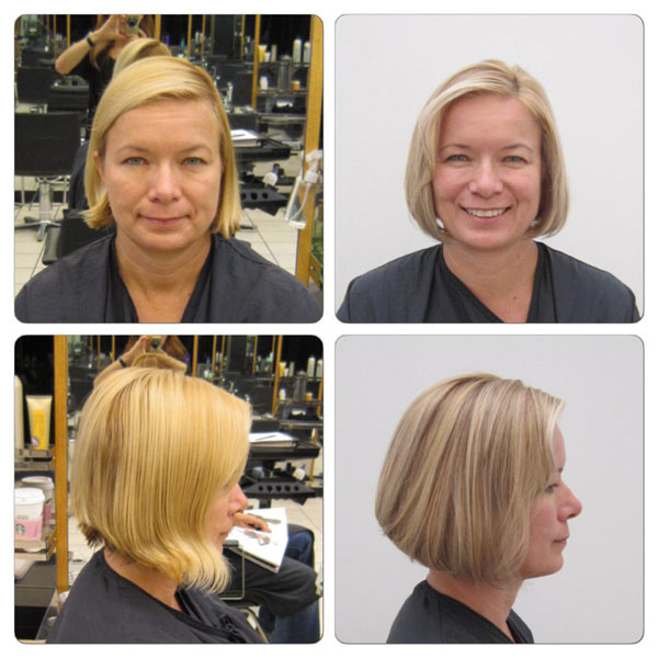 Left: before, Right: after