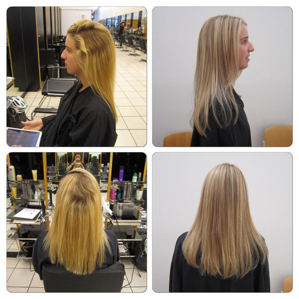 Left: before, Right: after