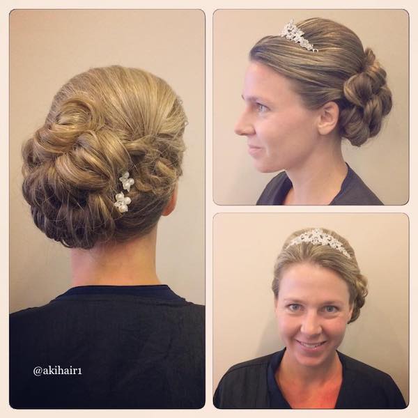side shifted updo